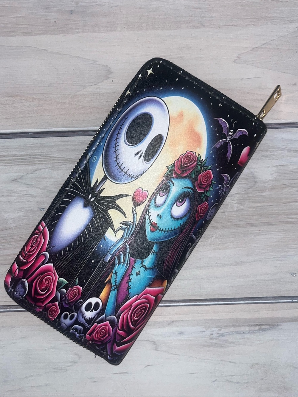 Nightmare Before Christmas NWOT Novelty Long Zip Wallet